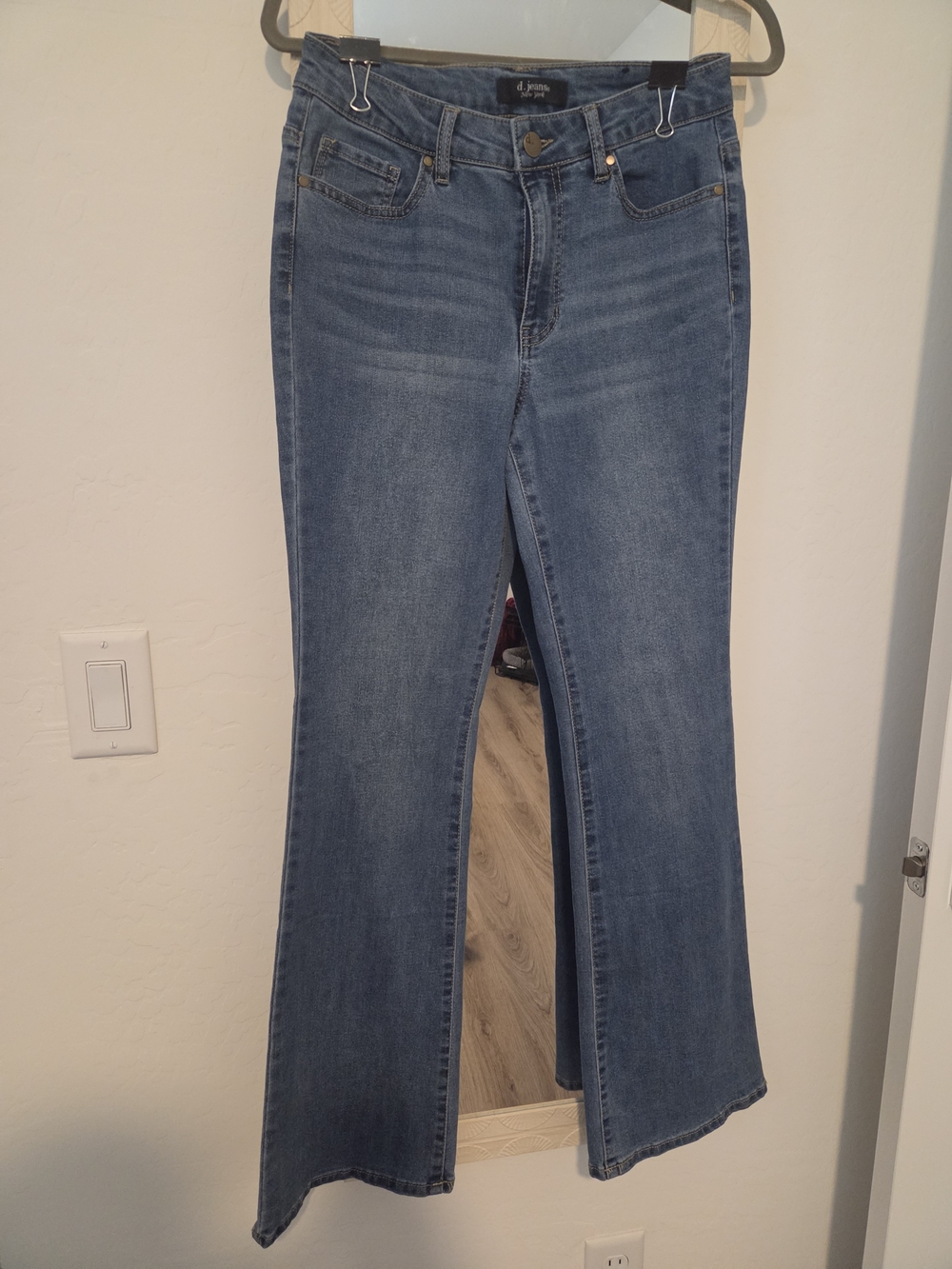 d. jeans Blue Flared Wide-Leg Jeans